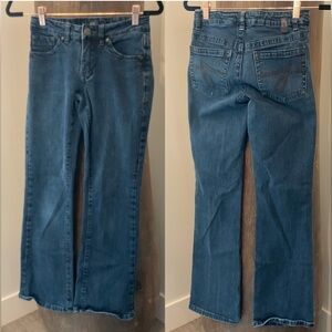 JAG Petite with stretch boot/flare Jeans. .